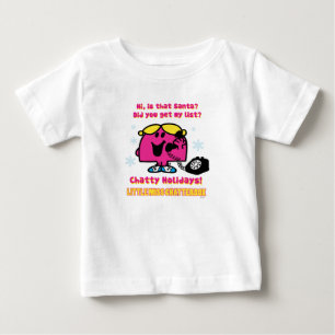 Die Weihnachtswunschliste von Little Miss Chatterb Baby T-shirt