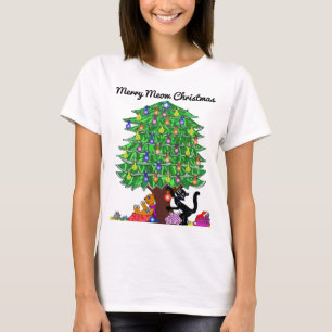 Die Weihnachtszeit der Black Cat hang die Ornament T-Shirt