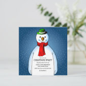 Die Weihnachtszeit der Snowmans-Party Einladung (Stehend Vorderseite)