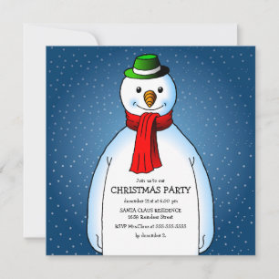 Die Weihnachtszeit der Snowmans-Party Einladung