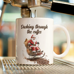 Die Weihnachtszeit des Kaffees durchatmen Kaffeetasse