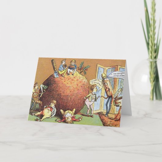 Die Weihnachtszeit Feiertagskarte (Vorderseite)