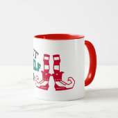 Die Weihnachtszeit für den Elf Tasse (VorderseiteRechts)