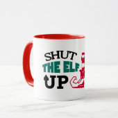 Die Weihnachtszeit für den Elf Tasse (Vorderseite Links)