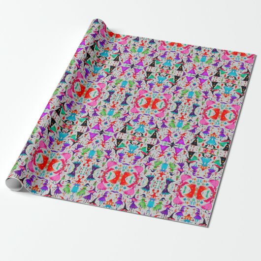 Die Weihnachtszunge 7 Design Wrapping Paper Geschenkpapier (Ungerollt)