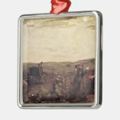 Die Wein-Ernte in Burgunder, 1863 Silbernes Ornament (Links)