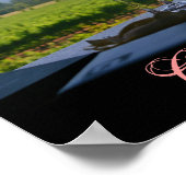 Die Weinberge im Napa-Tal Poster (Ecke)