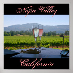 Die Weinberge im Napa-Tal Poster
