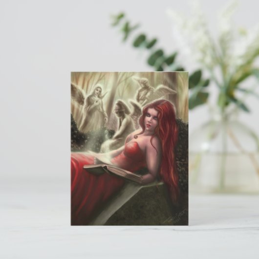 Die weinende Engels-Postkarte Postkarte (Stehend Vorderseite)