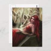 Die weinende Engels-Postkarte Postkarte (Vorne/Hinten)