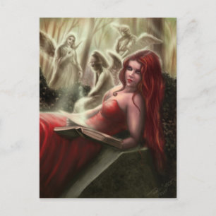 Die weinende Engels-Postkarte Postkarte