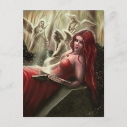 Die weinende Engels-Postkarte Postkarte (Vorderseite)