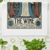 Die Weinkarte des Tarots Geschirrtuch (Gefaltet)