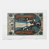 Die Weinkarte des Tarots Geschirrtuch (Horizontal)