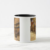 Die Weinkellerei mit großen alten Holzfässern Tasse (Zentrum)