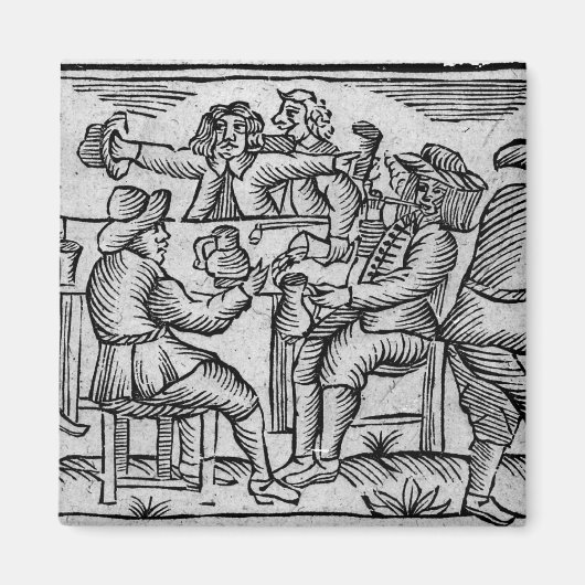 Die Weinliebhaber erfreuen sich Magnet (Vorne)