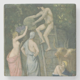 Die Weinpresse durch Pierre Puvis de Chavannes Steinuntersetzer