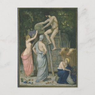 Die Weinpresse von Pierre Puvis de Chavannes Postkarte