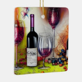 Die Weinprobe Personalisiert Keramikornament (Rechts)