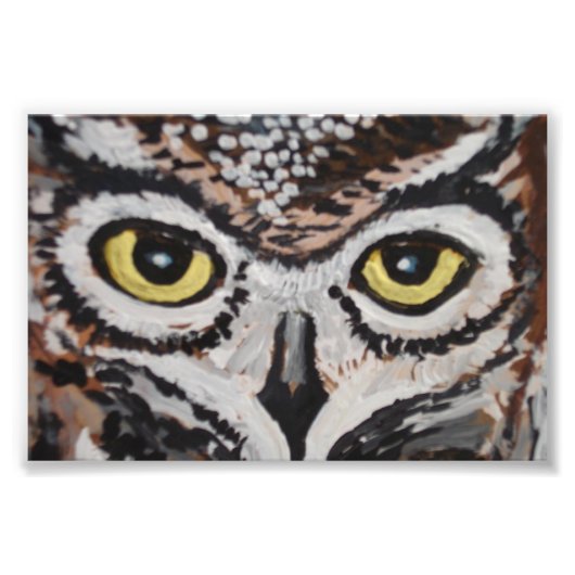 Die weise Eule Fotodruck (Vorne)