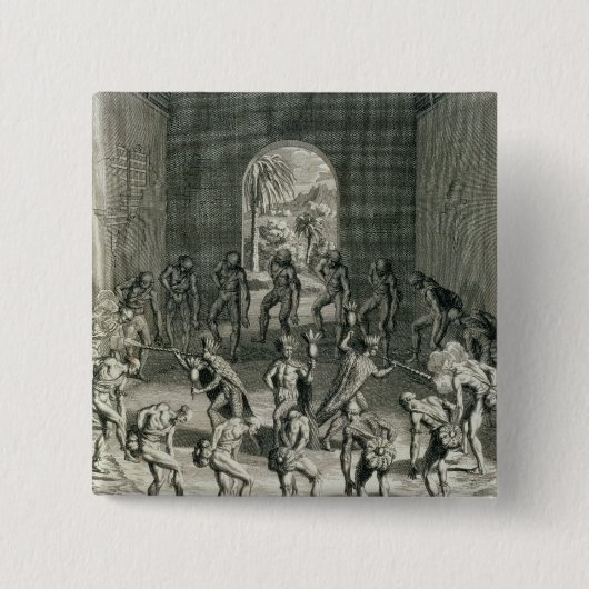 Die Weise, in der karibische Priester ihr Cou Button (Vorderseite)