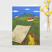 Die Weise war es Karte (Gelbe Blume)