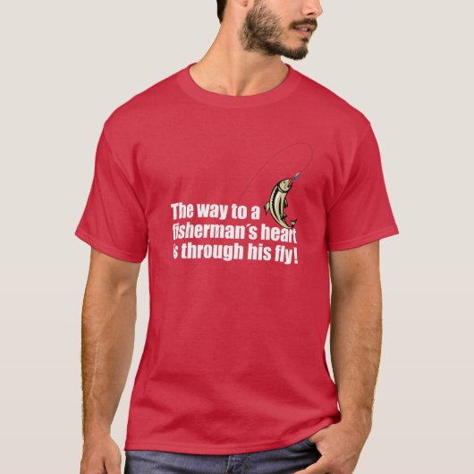 Die Weise zu einem fisherman´s Herzen ist durch T-Shirt (Vorderseite)