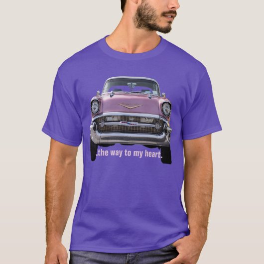 "… die Weise zu meinem Herz" '57 Chevy Bel Air T - T-Shirt (Vorderseite)