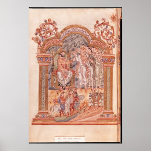 Die Weisen, die König Herod besuchen Poster