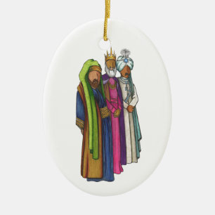 Die weisen Männer Keramik Ornament