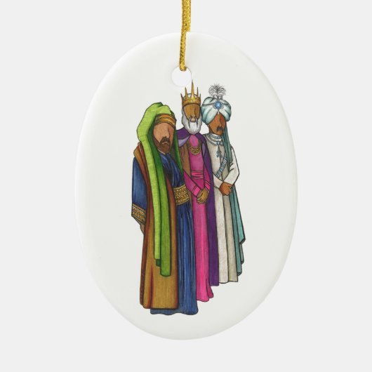 Die weisen Männer Keramik Ornament (Vorne)
