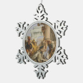 Die Weisen Schneeflocken Zinn-Ornament (Rechts)
