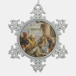 Die Weisen Schneeflocken Zinn-Ornament