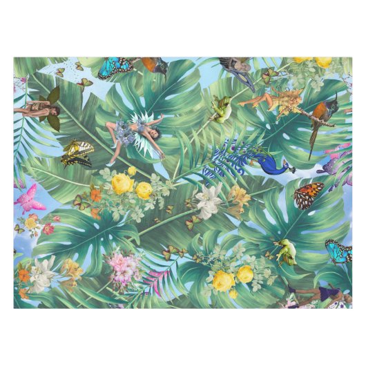Die weishäufige Fantasiewelt Tischdecke (Vorderseite (Horizontal))