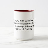 Die Weisheit Buddhas Zweifarbige Tasse (Mittel)