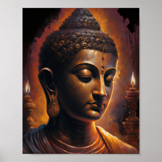 Die Weisheit der Buddha Portraitkunst Poster