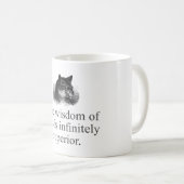 Die Weisheit der Katzen Kaffeetasse (VorderseiteRechts)