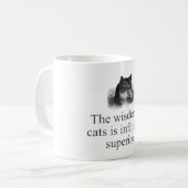 Die Weisheit der Katzen Kaffeetasse (Vorderseite Links)