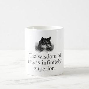 Die Weisheit der Katzen Kaffeetasse