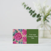 Die Weisheit der Rose - weich und ruhig Visitenkarte (Stehend Vorderseite)