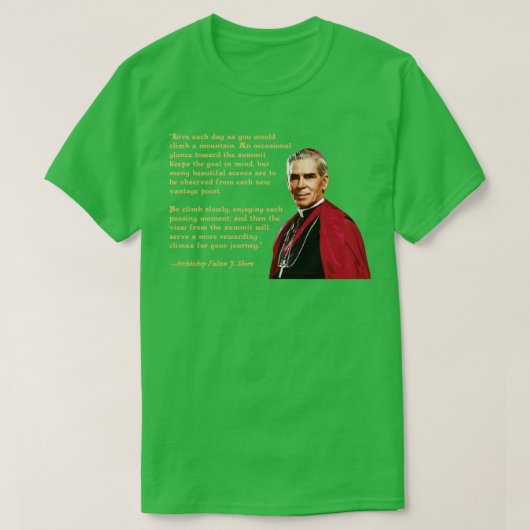 Die Weisheit von Fulton Sheen T-Shirt (Design vorne)