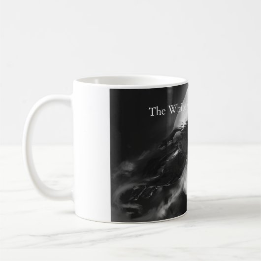 Die weiße Beobachter-Tasse Kaffeetasse (Links)