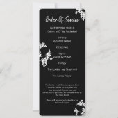 Die weiße Blume zum Feiern der Lebensfotokarte Einladung (Rückseite)