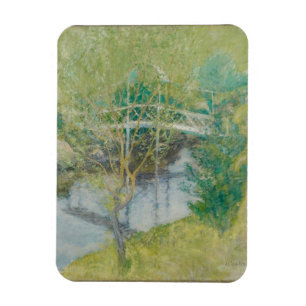 Die weiße Brücke, c.1895 (Öl auf Leinwand) Magnet