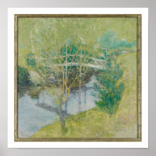 Die weiße Brücke, c.1895 (Öl auf Leinwand) Poster