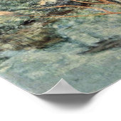 Die weiße Brücke von Twachtman John Henry Poster (Ecke)