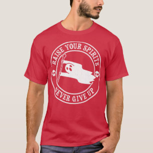 Die weiße Fahne hebt die Spirale an und gibt nie d T-Shirt