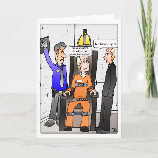 Die weiße Faltkarte gefunden Karte (Vorderseite)