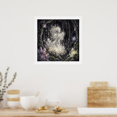 Die Weiße Flamme Wächter-Geist-Kunst Poster (Küche)