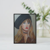 Die weiße Hexenmalerei von Alfred Fox Collvable Postkarte (Stehend Vorderseite)